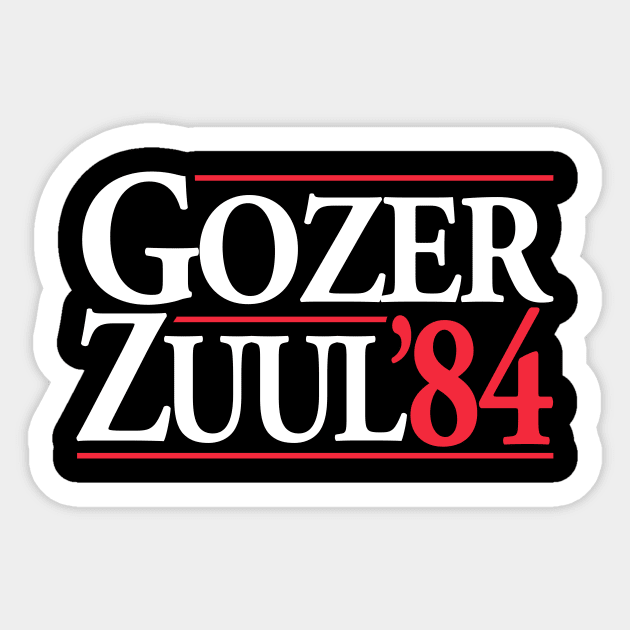 Gozer & Zuul in '84! Sticker by CYCGRAPHX